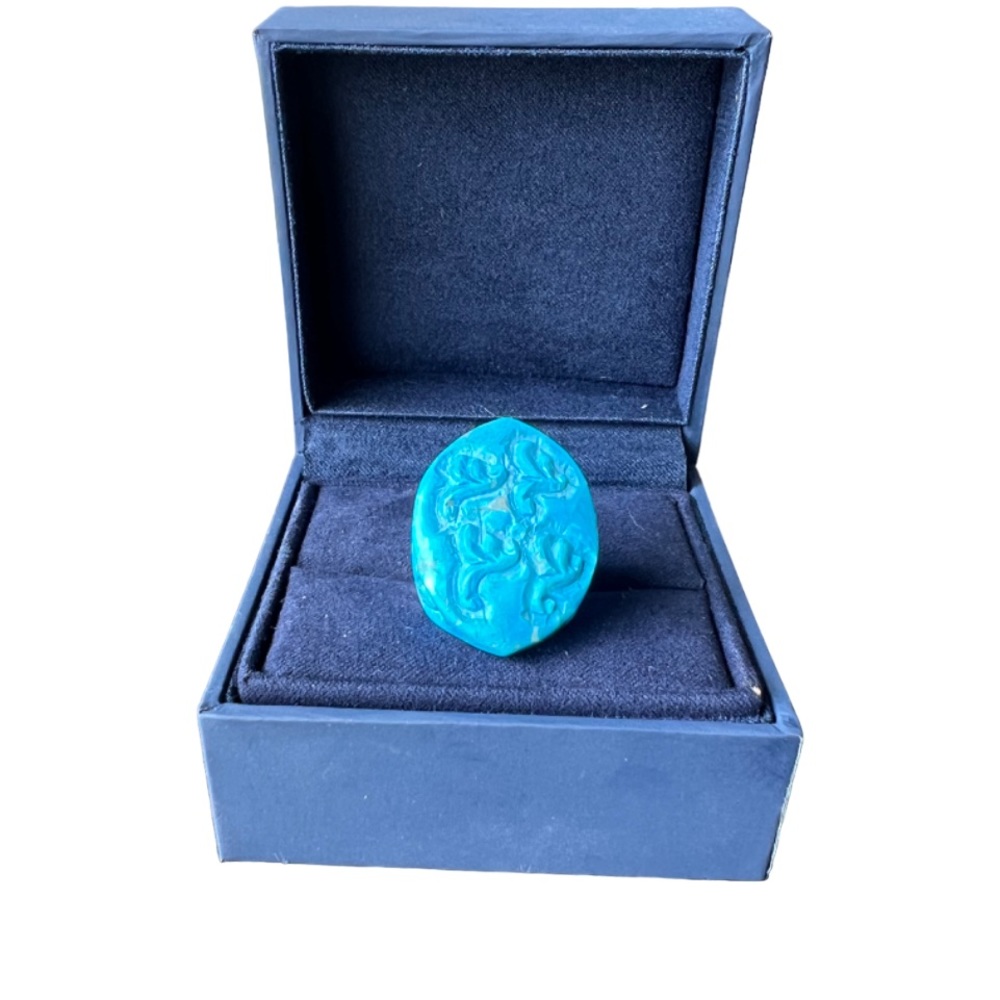 Sterling Silver Blue Howlite ring